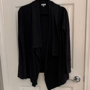 Gray Open-Front Splendid Women's Sweater Cardigan medium